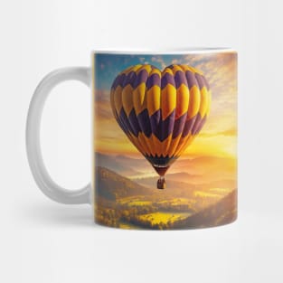 heart shape balloon voyage Mug